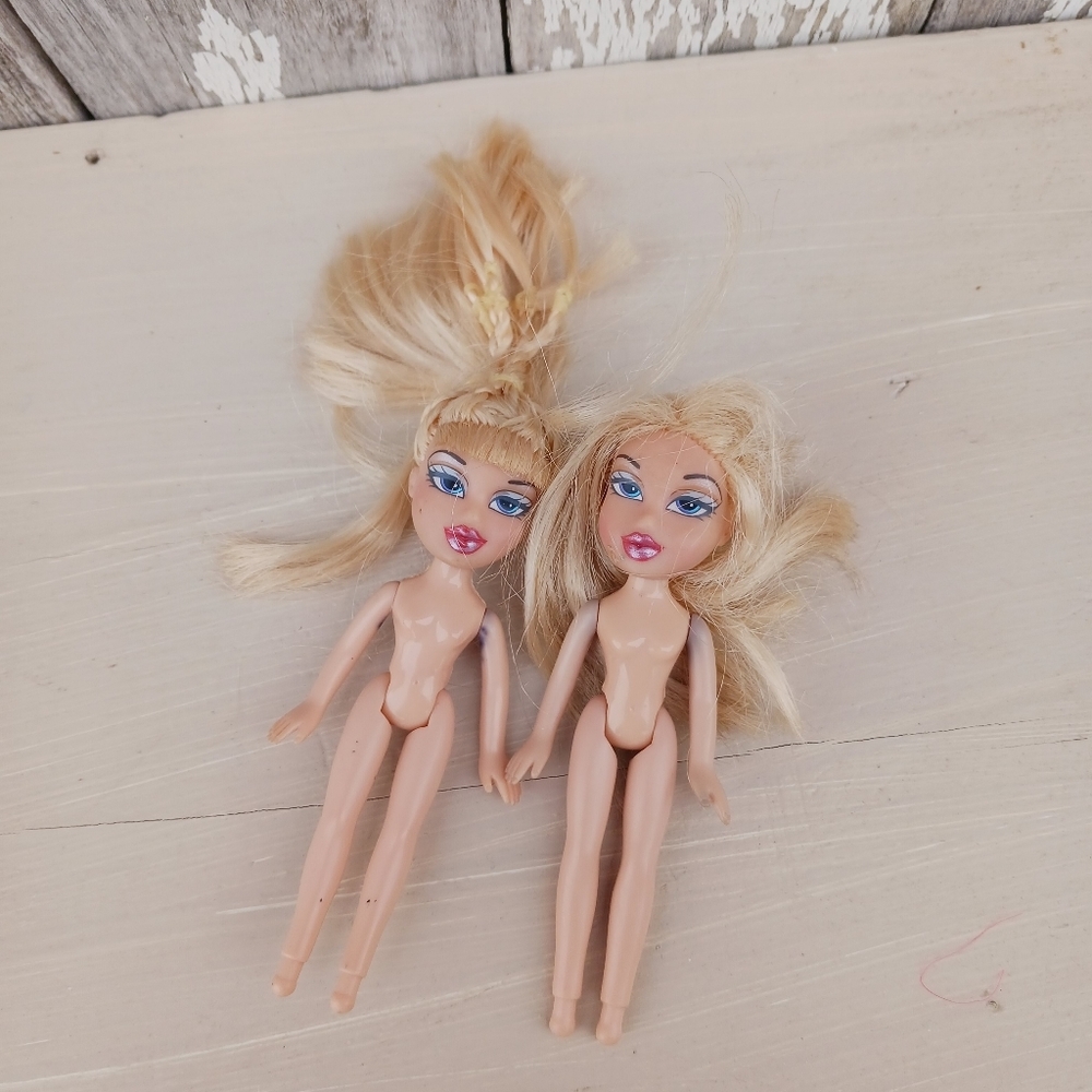 Lil BRATZ Lot of 2 Girls Mini Vintage 2002 MGA‎ Flawed AS IS Two mini vintage 20